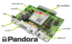 Pandora Smart V3 - автоаларма с имобилайзер, 4G GSM и GPS приемник