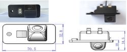 RS-936 Камера за заден ход за Audi A4, A6, Q7
