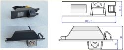 RS-6867 Камера за заден ход за Opel Vectra, Astra, Zafira, Insignia